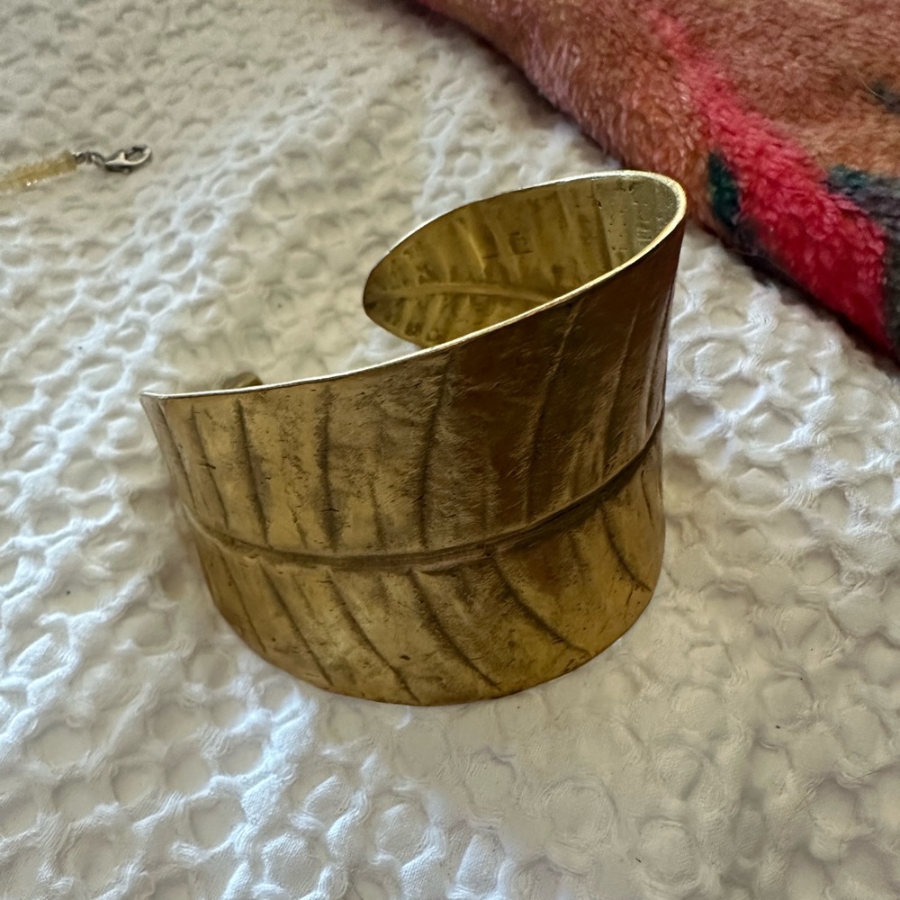 Brass Leaf cuff